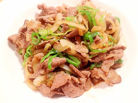 薄切りであっという間炒め（焼肉のタレ味）